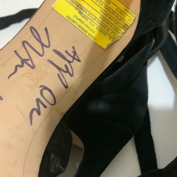 BCBGeneration Janine Lace Up Heeled Sandals, Black, Womens 7 M - Picture 9 of 12